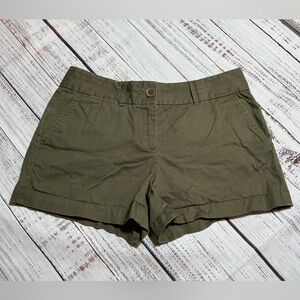LOFT Olive Green shorts. Size 2